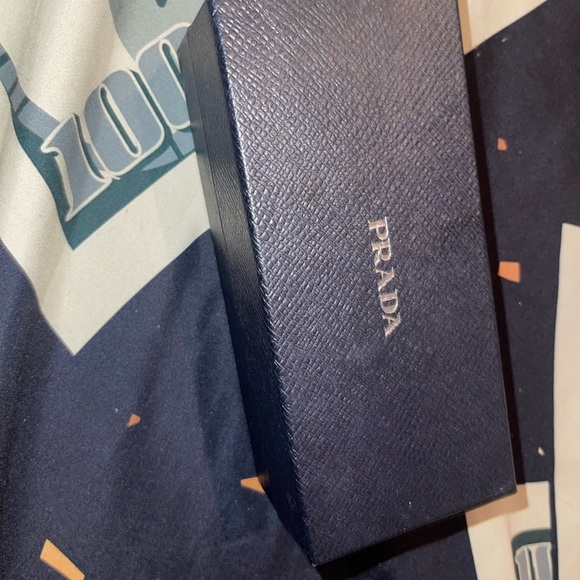 Prada Men's Rectangle Acetate Logo Sunglasses - Picture 4 of 5